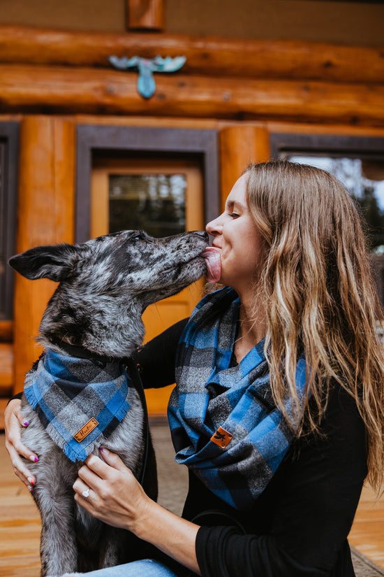 Colorful flannel scarf by Hoot & Co featuring various patterns, soft fabric, and cozy style for casual wear.