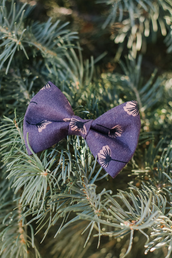 Dandelion Purple Bow Tie