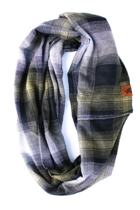 Forest Flannel Infinity Scarf