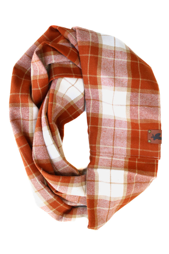 Amber Flannel Infinity Scarf
