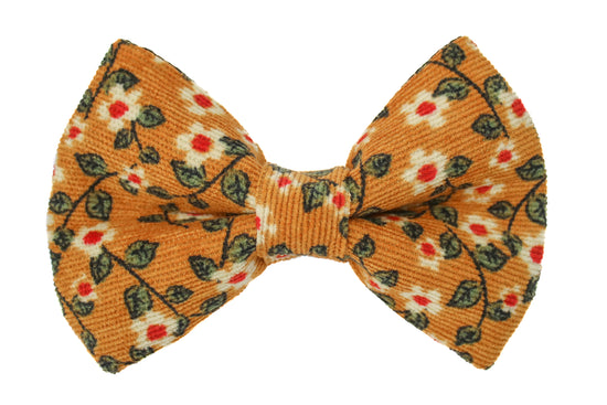 Zinnia Mustard Bow Tie