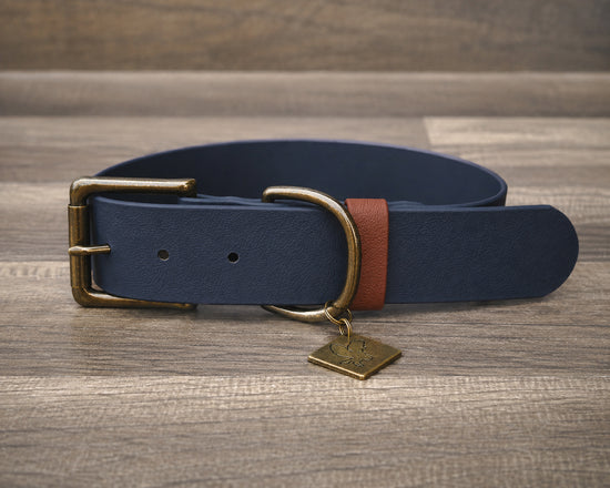 Navy Buckle Collar 1.5"