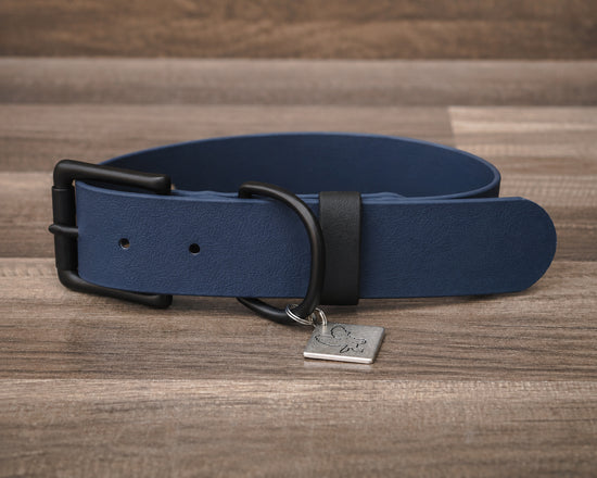 Onyx Navy Buckle Collar 1.5"