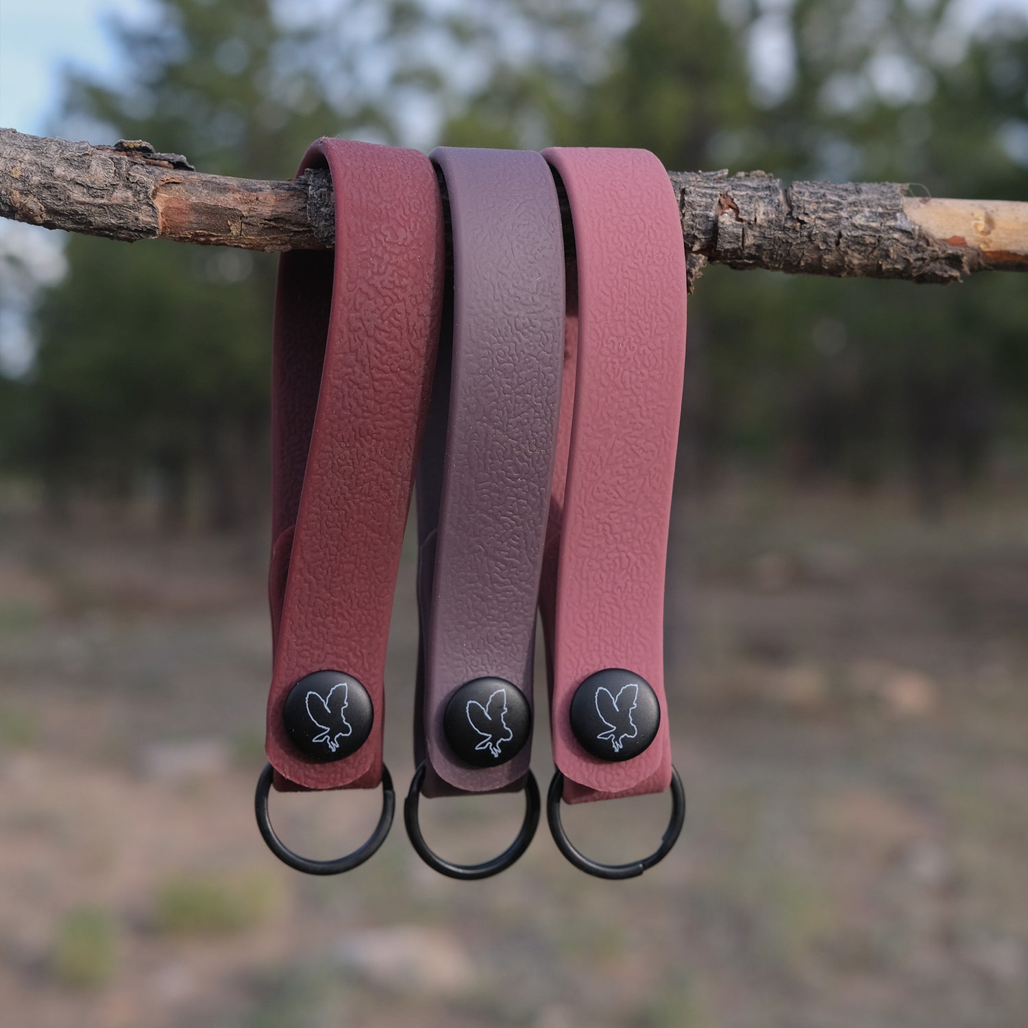 Pink split ring loop from Hoot & Co, showing a close-up of the metal ring used for jewelry or craft projects