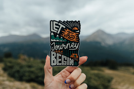 Let the Journey Begin Sticker