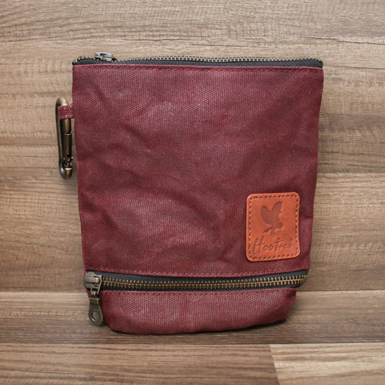 Waxed Canvas Combo Bag Holder - Wine