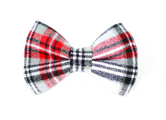 Holly Flannel Bow Tie