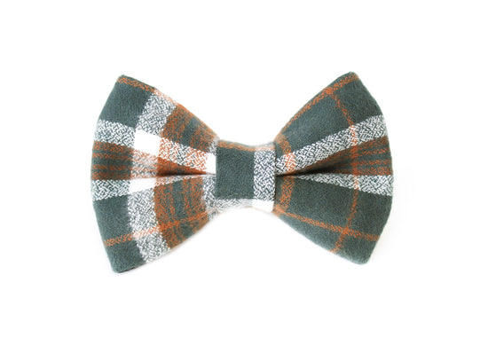 Evergreen Flannel Bow Tie