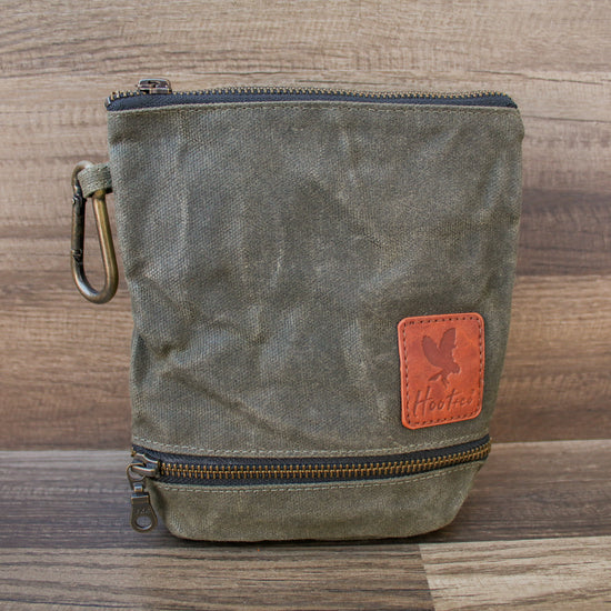 Waxed Canvas Combo Bag Holder - Olive