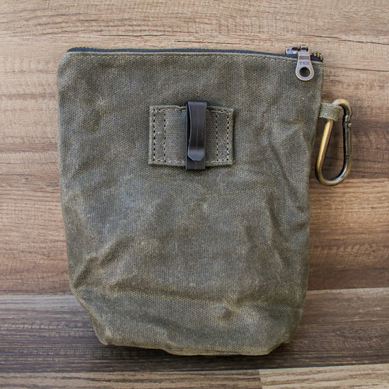 Waxed Canvas Combo Bag Holder - Olive