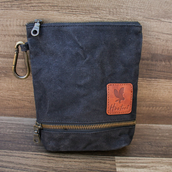 Waxed Canvas Combo Bag Holder - Black