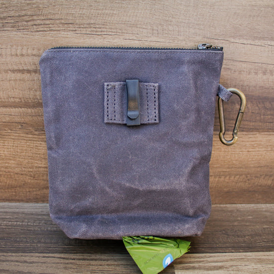 Waxed Canvas Combo Bag Holder - Slate Gray