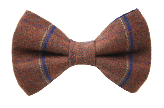 Cedar Flannel Bow Tie