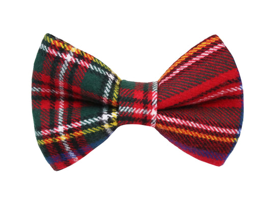 Classic Red Flannel Bow Tie