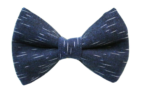 Dash Ikat Navy Bow Tie