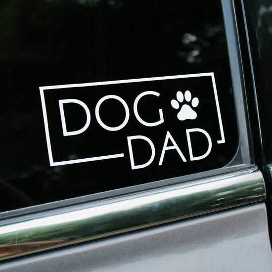 Dog Dad Square Decal