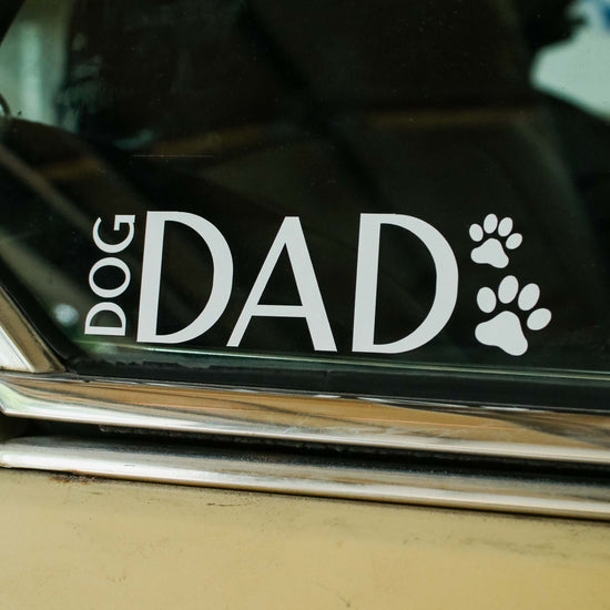 Dog Dad Paws Decal