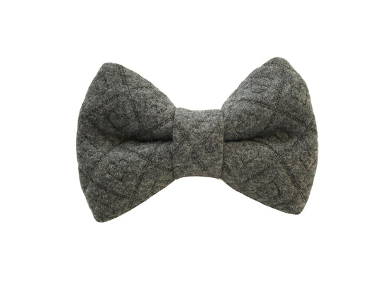 Sweater Hearts Grey Bow Tie