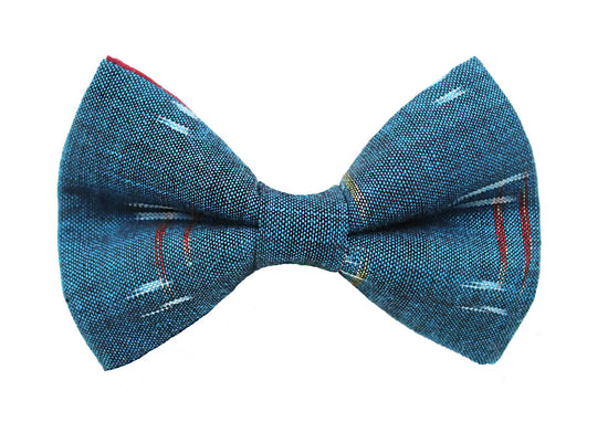 Indigo Ikat Bow Tie