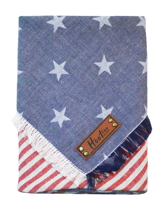 Stars + Stripes Linen Bandana