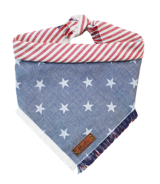 Stars + Stripes Linen Bandana