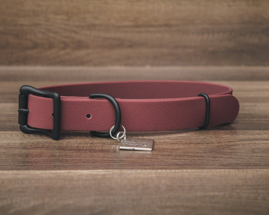 Onyx Merlot Buckle Collar