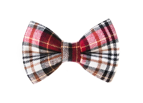 Mulberry Flannel Bow Tie
