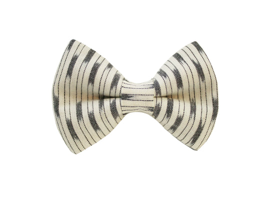 Oatmeal Ikat Bow Tie