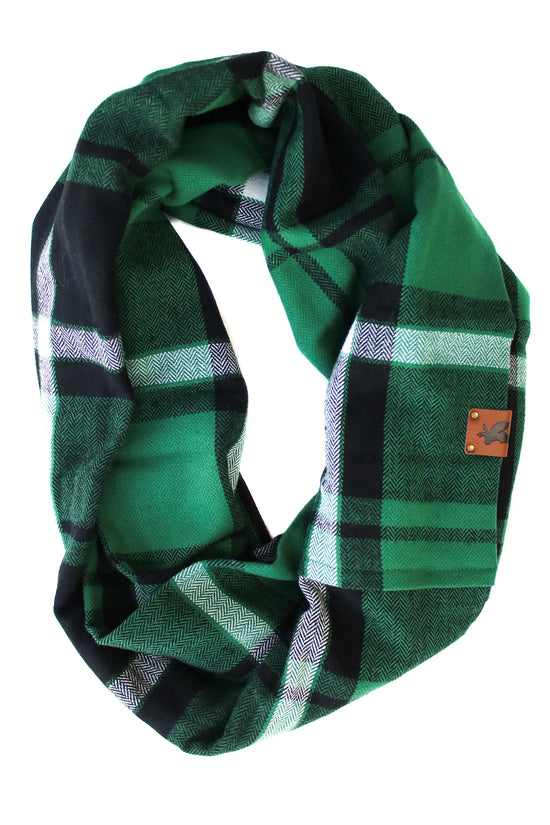 Spruce Flannel Infinity Scarf